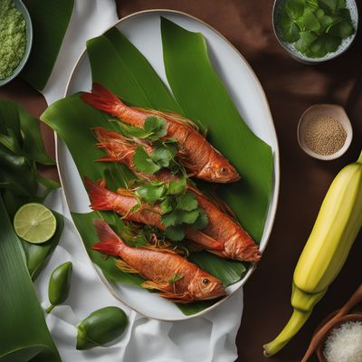 Indonesian Spiced Fish Wrapped in Banana Leaves