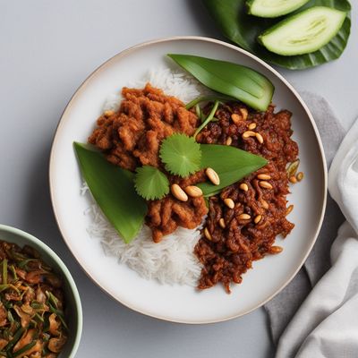 Indonesian-style Nasi Lemak