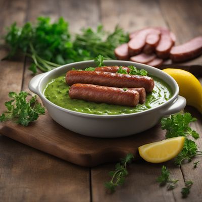 Irish Green Sauce with Sausages