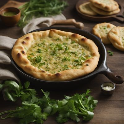 Irish-inspired Potato and Leek Kulcha