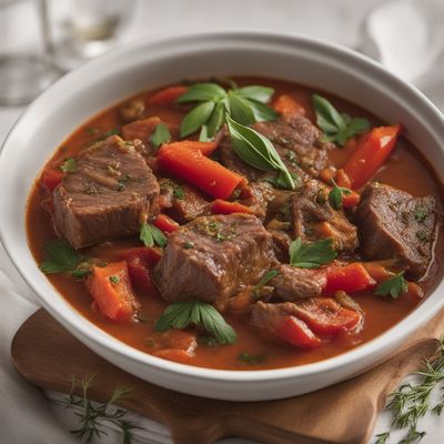 Italian Lamb Stew with Herbs and Vegetables