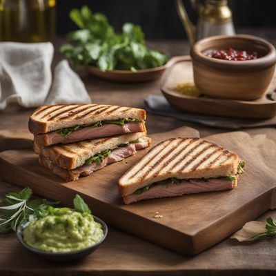 Ivorian-inspired Pork Panini with Mustard and Horseradish