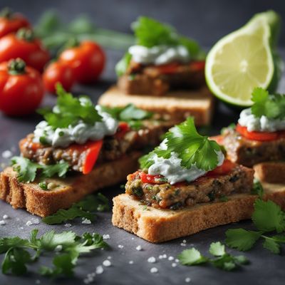 Jain Vegetarian Sardine Canapés