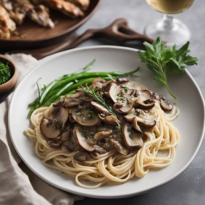 Janška Vezivka with Mushroom Sauce