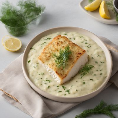 Jarlsberg Baked Cod with Creamy Dill Sauce