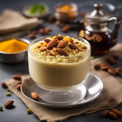 Jhajariya - Sweet Rice Pudding with Saffron and Nuts