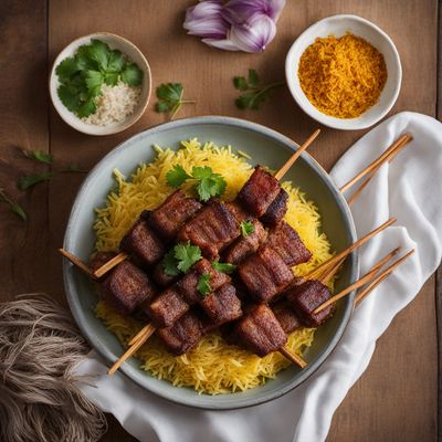 Kabab Hosseini with Saffron Rice