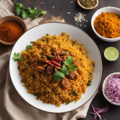 Kaima Bona Gatoi - Sri Lankan Spiced Rice with Meat