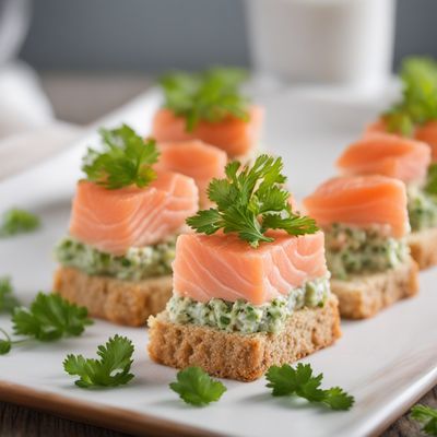 Kapampangan-style Salmon Mousse Canapés