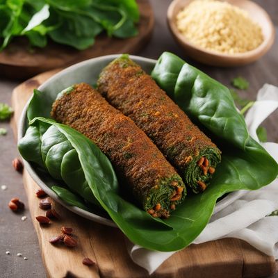 Kenyan-style Stuffed Spinach Rolls