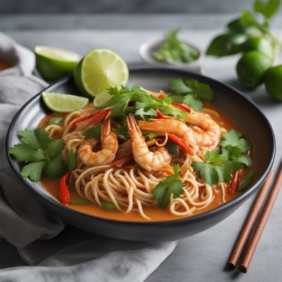 Khanom Chin Nam Ya - Thai Coconut Curry Noodles