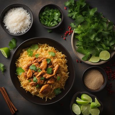 Khao Mok Gai - Fragrant Thai Chicken Biryani