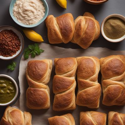 Khubzah bil a3shab - Lebanese Stuffed Bread Rolls