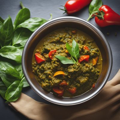 Kodava Style Spinach and Vegetable Curry