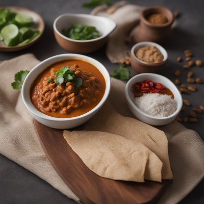 Konkonte with Spicy Peanut Sauce