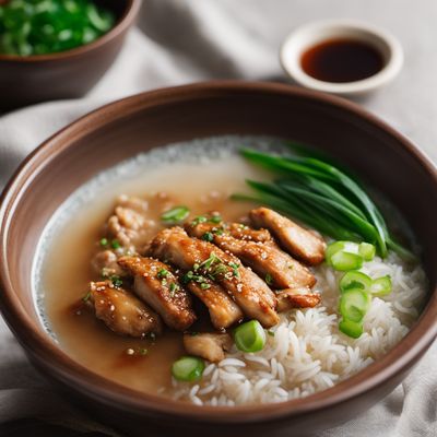 Korean Chicken Porridge with Ginger and Garlic