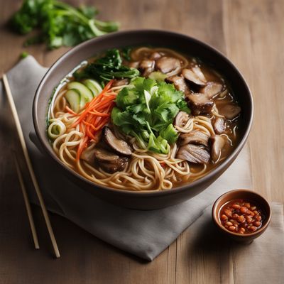 Korean-inspired Saimin Noodle Soup