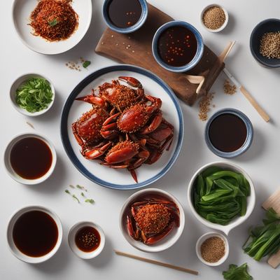 Korean Spicy Soy Marinated Crabs