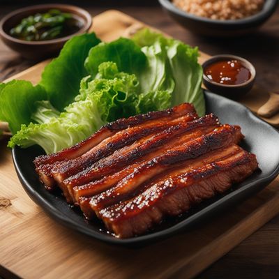 Korean-style Honey Glazed Pork Belly (Samgyeopsal)