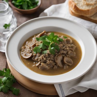 Kozjanski Krapi with Mushroom Sauce