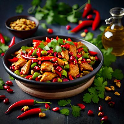 Kung Pao Chicken with a Middle Eastern Twist