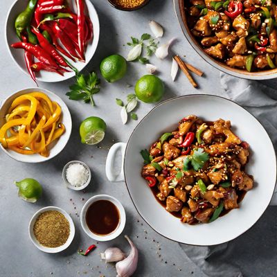 Kung Pao Chicken with a Mexican Twist