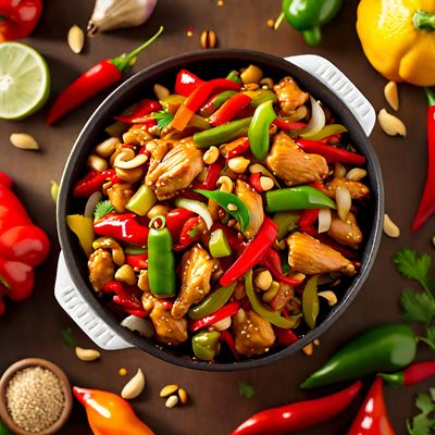 Kung Pao Chicken with a Moroccan Twist