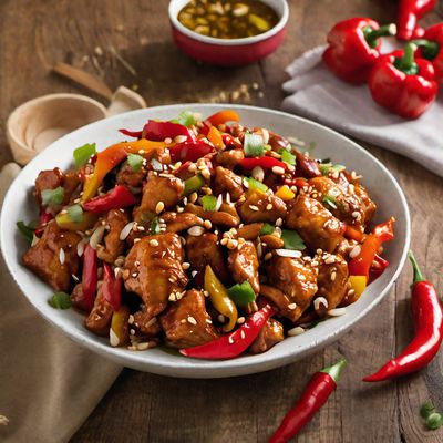 Peruvian-style Kung Pao Chicken