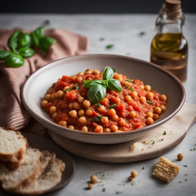 Lagane di San Giuseppe with Tomato and Chickpea Sauce