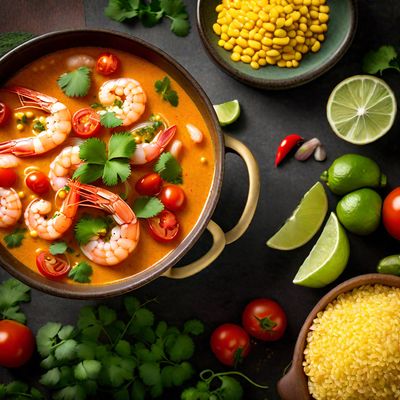 New Mexican Spicy Shrimp Laksa