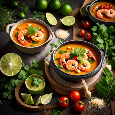 New Mexican Spicy Shrimp Laksa