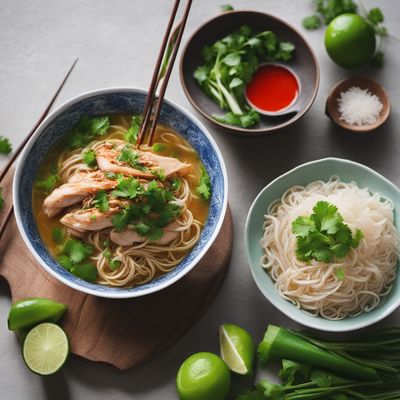 Lao Chicken Rice Noodle Soup