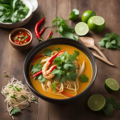 Lao Coconut Curry Noodle Soup