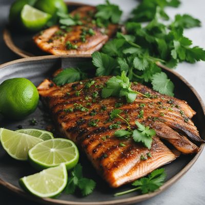 Lao-style Grilled Fish with Herb Sauce