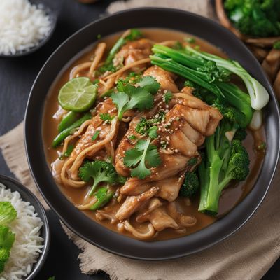 Lard Na - Thai Stir-Fried Wide Noodles with Gravy