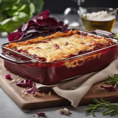 Lasagne al Radicchio with Creamy Bechamel Sauce