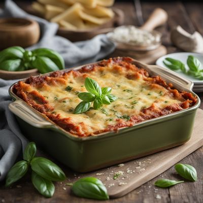 Lasagne Pesto Potato Bake