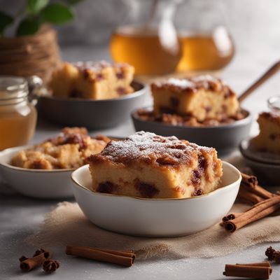 Latvian Honey Bread Pudding