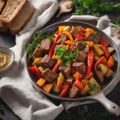 Latvian Medla with Roasted Vegetables