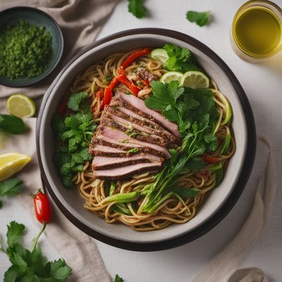 Lebanese-inspired Toshikoshi Soba