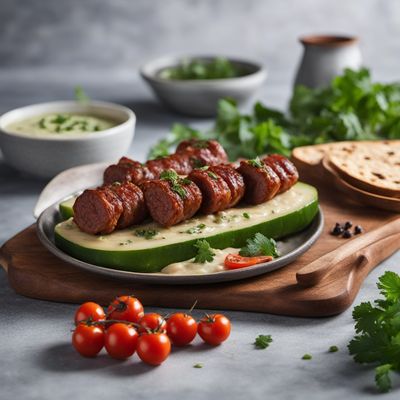 Levantine Choripán with Spiced Lamb Sausage