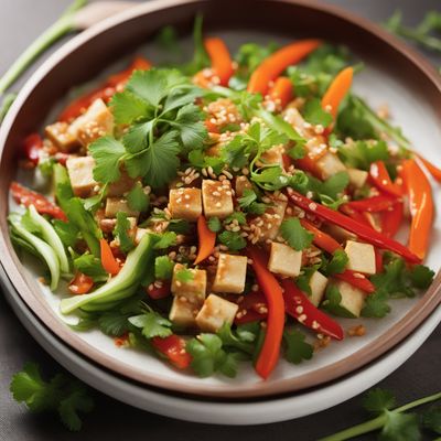 Liangban Doufugan (Cold Tofu Salad)