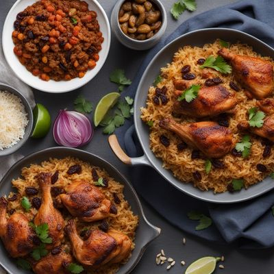 Liberian Spiced Chicken with Caramelized Onions and Raisins