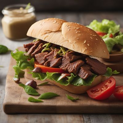 Liberian-style Beef Sandwich