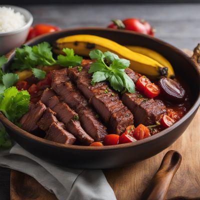 Liboké de Viande with Plantains