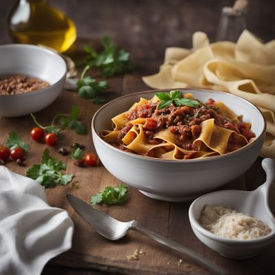 Libyan-style Pappardelle with Hare Ragù