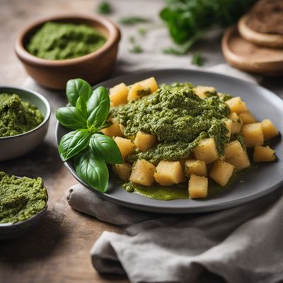 Ligurian-style Matuffi with Pesto Sauce