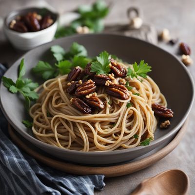 Linguine with Dates and Walnuts