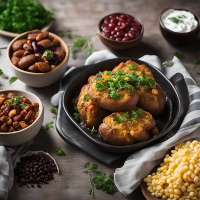 Loaded Turkish Baked Potatoes