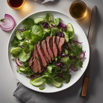 Lyonnaise-style Spicy Beef Salad